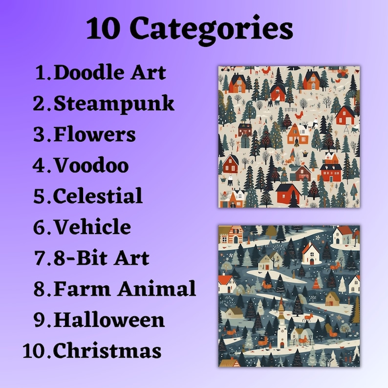 AI-Generated Art Prompts
ChatGPT Creative Inspiration
Midjourney Digital Art Prompts
Instant Access to Unique Art Ideas
Digital Paper POD Designs