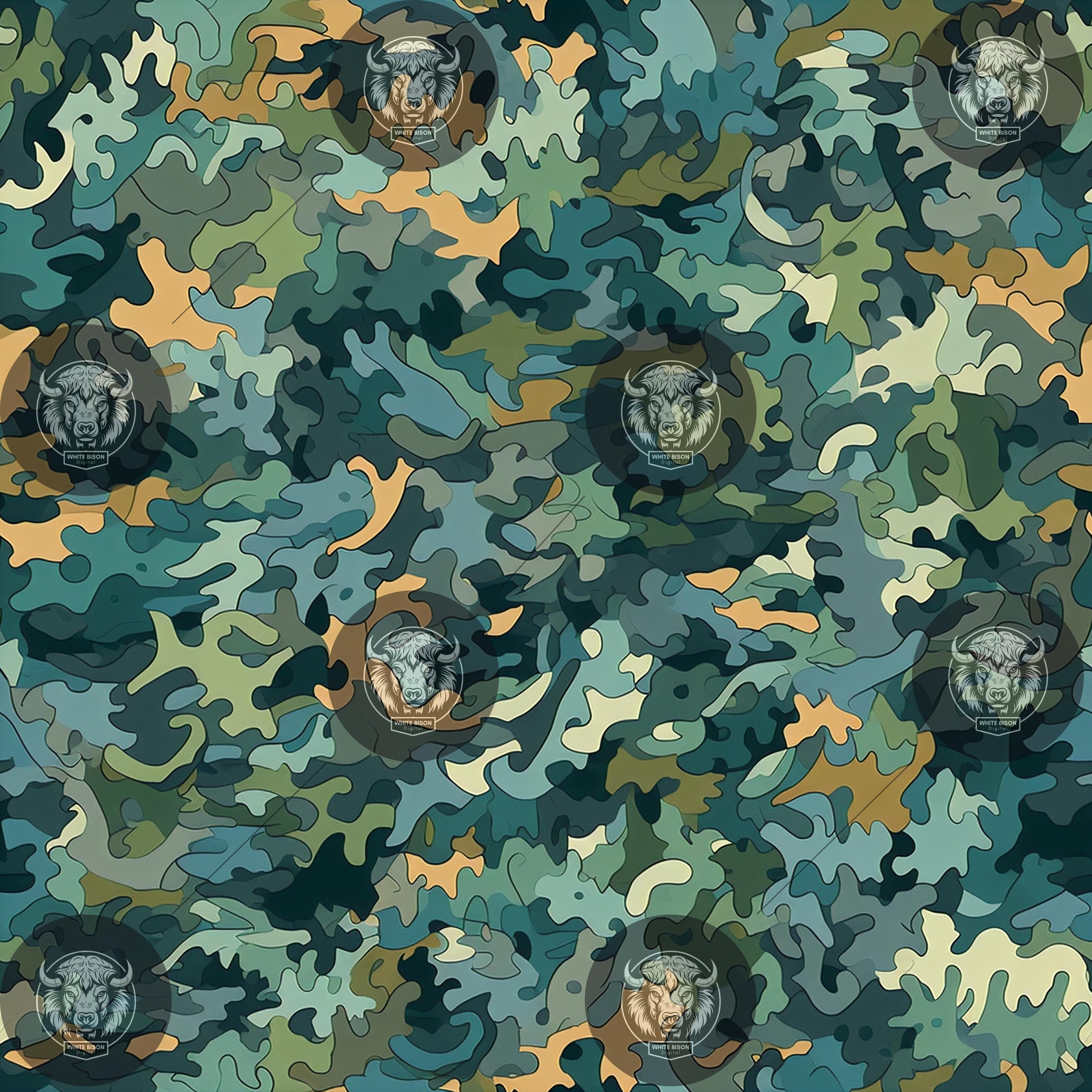 Camo Digital Pattern - Unique Custom Camouflage Design for Fashion ...