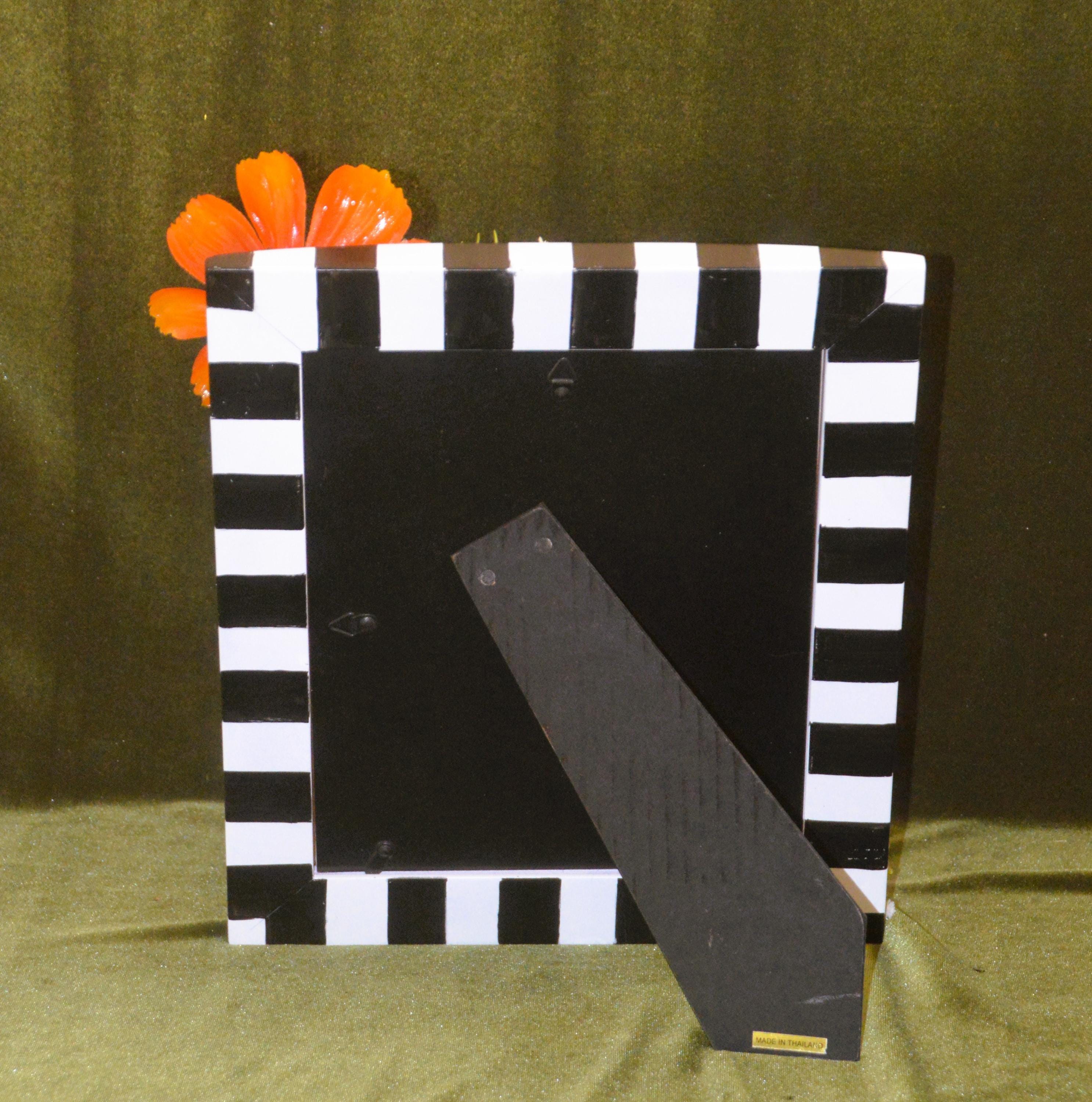 100% Hand-painted Large Photo Frame. Painted With Black and White ...