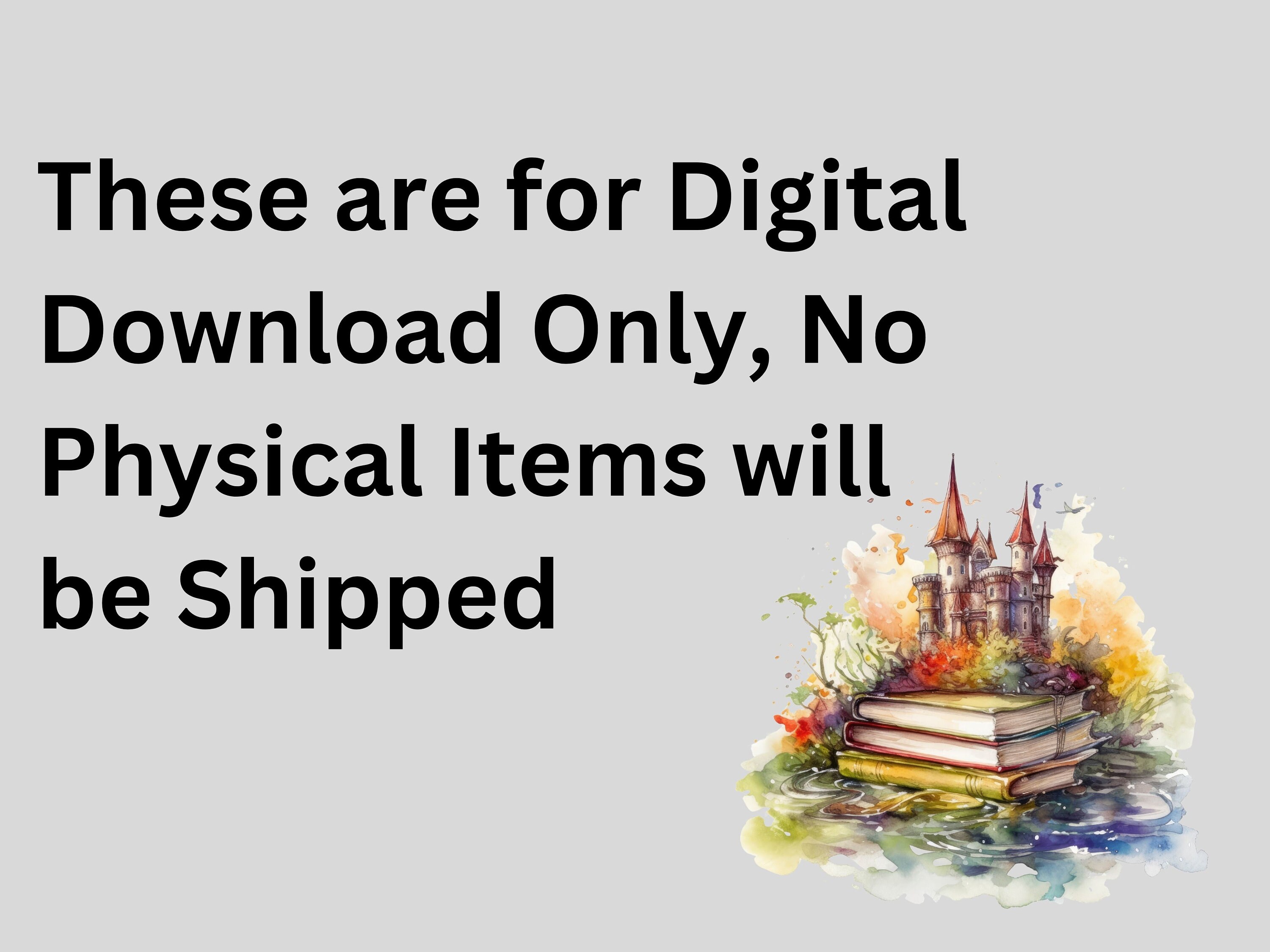 Watercolor Magical Books Clipart Reading Fantasy Book - Etsy