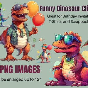 Dinosaur Clipart | Dinosaur Birthday Sublimation | Dinosaur Birthday Clipart | Shirt Sublimation | Boy’s Birthday Party T-Rex PNG