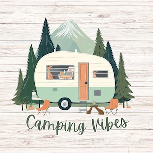 Camping Shirt Sublimation | Camping Tumbler PNG | Camping Shirt | Travel Trailer | Happy Camper | Camping PNG