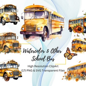School Bus PNG School Bus Clipart School Bus Driver Clipart School Bus Driver PNG Instant Download Digital Download Commercial Use