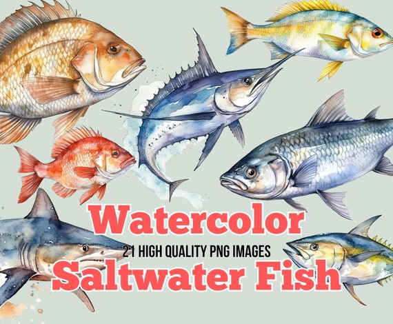 Clipart Fishing Saltwater Fishing SVG Tuna Fishing Clipart Mahi Mahi Clipart Fathers Day Fishing Clipart