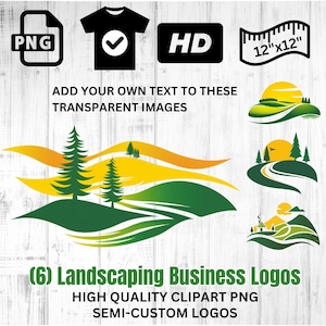 Business Logos | Vector Style Logos | Landscaping Service Logo | Lawn Service Logo | Tree Service Logo | Natural Business Logo | Download