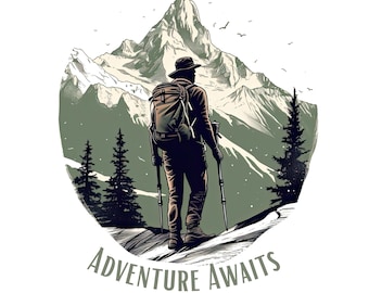 Hiking Shirt Design | Hiking Sublimation | Adventure Shirt Design | Camping Shirt Design | Hiking SVG | Adventure SVG