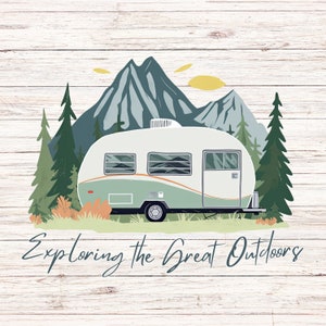 Camping Shirt Sublimation | Camping Tumbler PNG | Camping Shirt | Travel Trailer | Happy Camper | Camping PNG