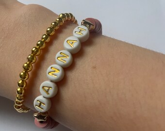 Clay bead bracelet | Bracelet | Personalised clay bracelet | Gifts for her |