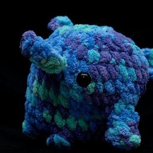 Peluche de elefante de ganchillo