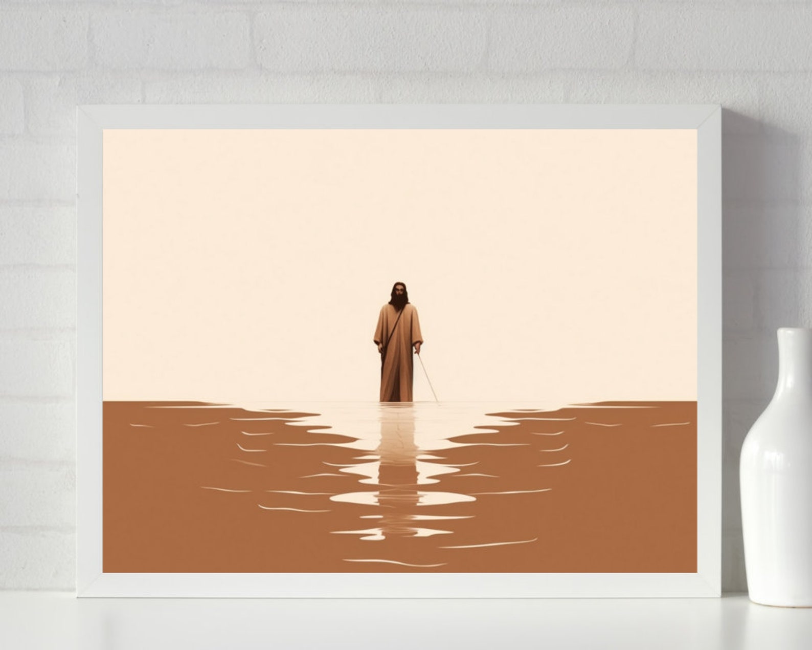 Jesus and Peter Walk on Water DIGITAL DOWNLOAD Jesus Art - Etsy