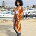 Tie-Dye Longline Kimono with Full Sleeves
