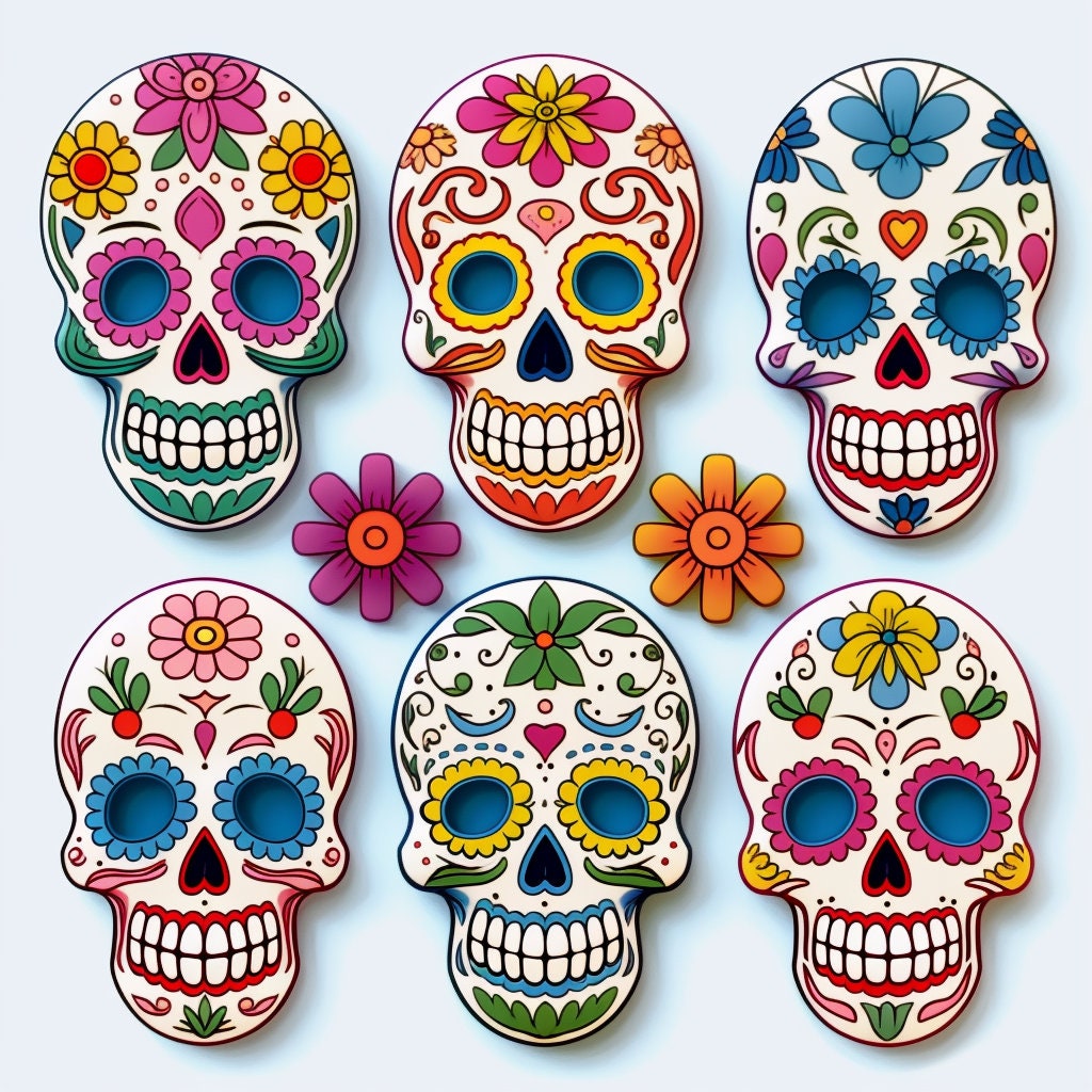 Dia De Los Muertos Skull Art Etsy Ireland Dia De Los Muertos Skull Art Etsy Ireland