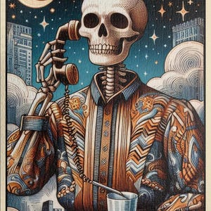 The Karen Lustiges Skelett Tarot Karten Puzzle 1000 Teile Puzzle 500 Teile für Erwachsene Puzzle