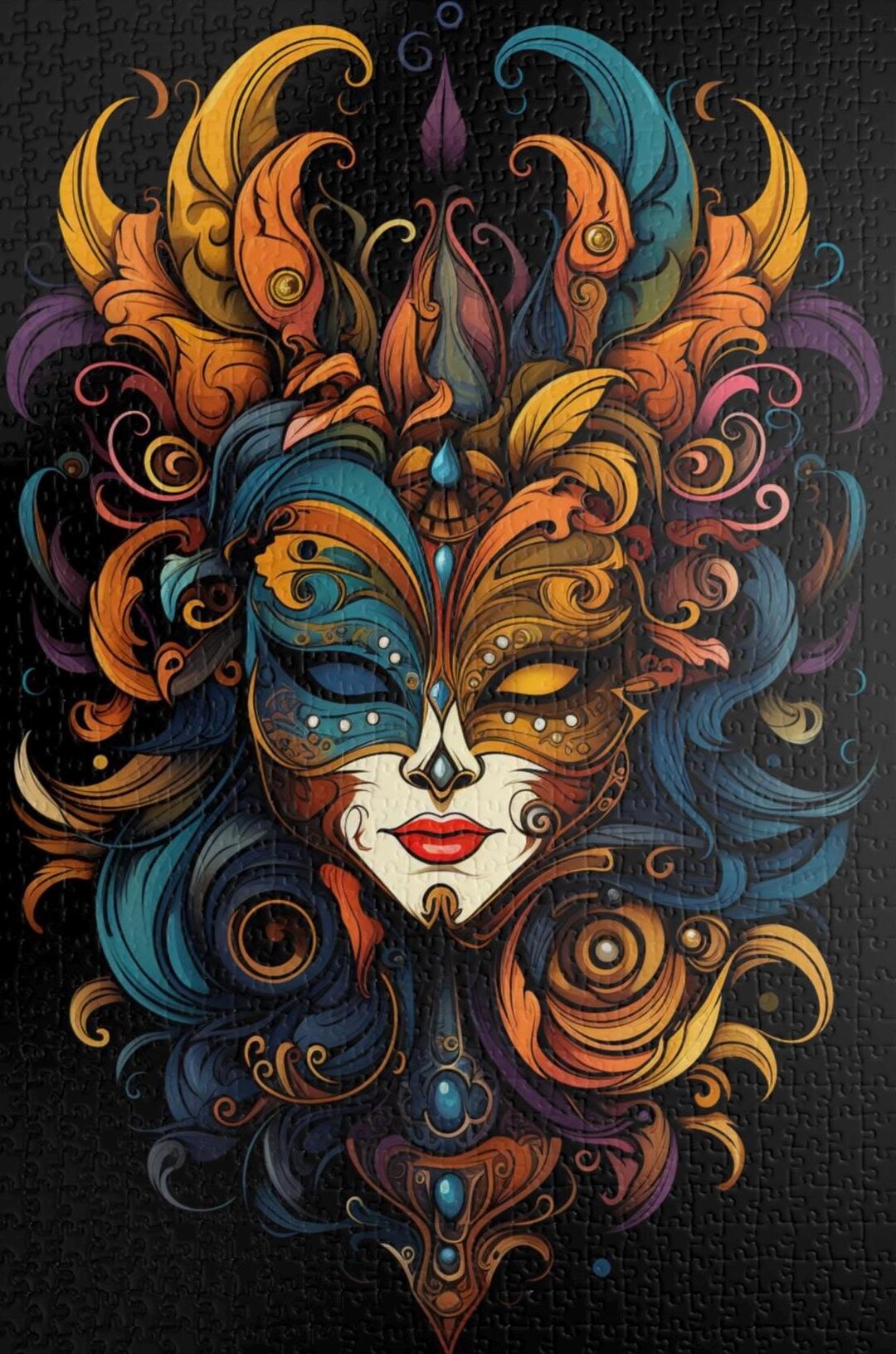 Masquerade Mask Jigsaw Puzzle 1000 Pieces 500 Pieces Gifts for Friends ...