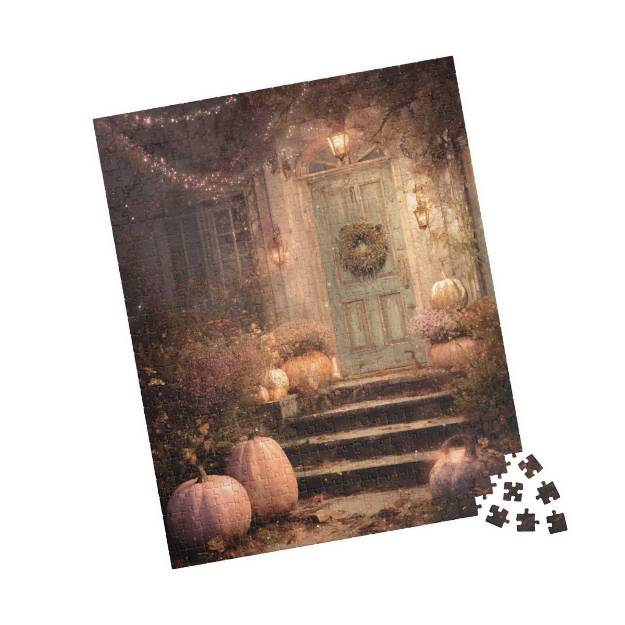 Cozy Pumpkin Porch Jigsaw Puzzle for Adults Halloween Art Scary Good ...