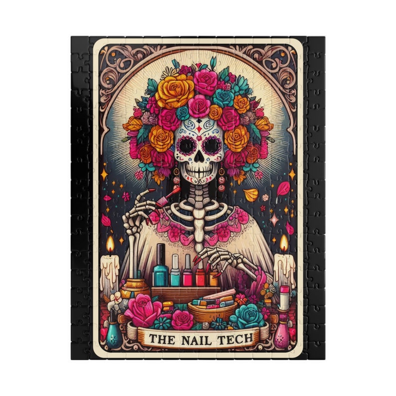 The Nail Tech Funny Tarot Card Puzzle Funny Skeleton Puzzles For Adults the-nail-tech-funny-tarot-card-puzzle-funny-skeleton-puzzles-for-adults