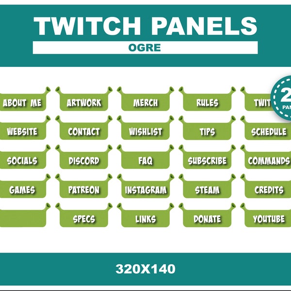 Ogre Panels for Twitch