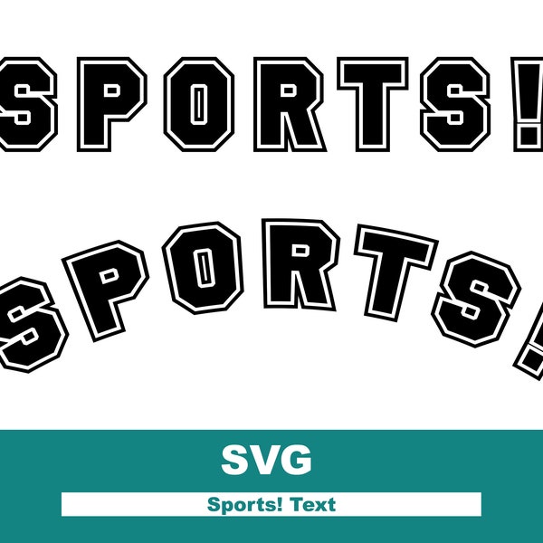 SPORTS! Varsity Style SVG for Cricut | svg | png | jpg | eps