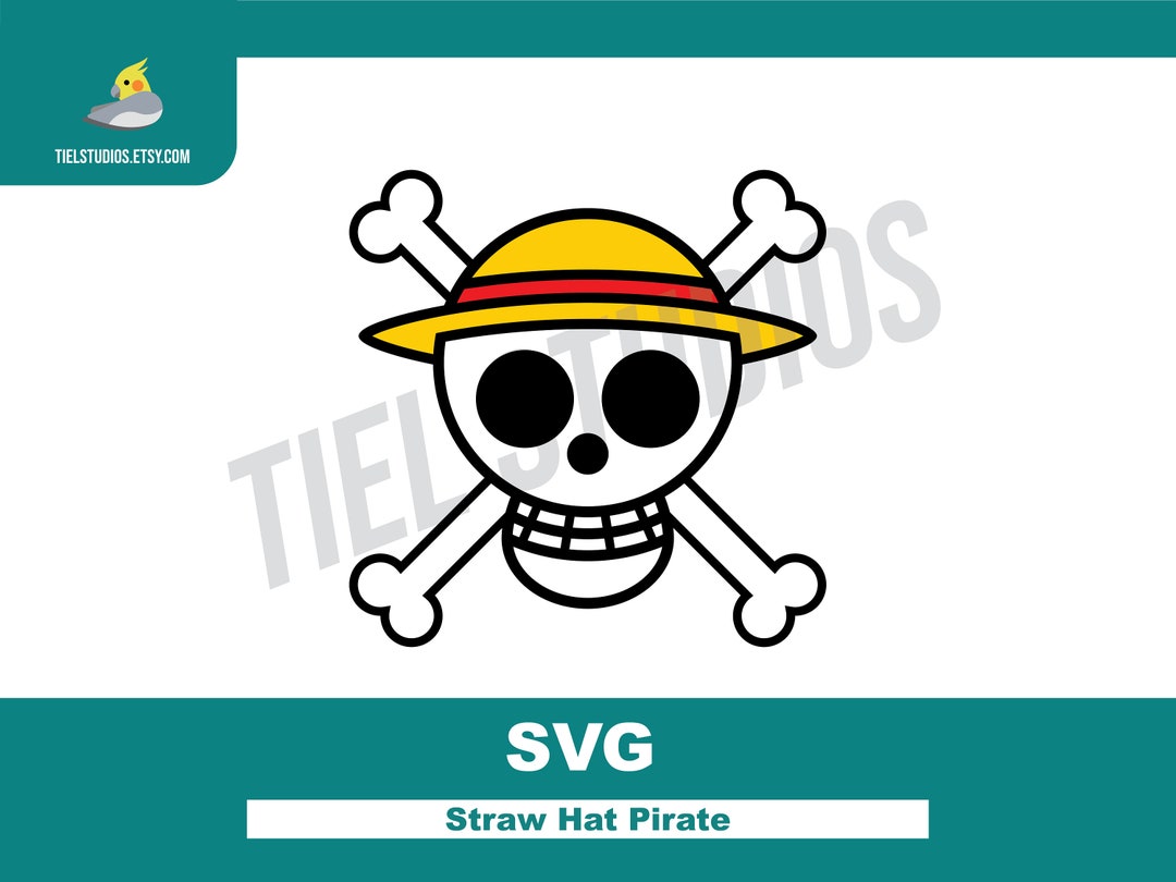 Straw Hat Logo SVG for Cricut Svg Png Jpg Eps Etsy