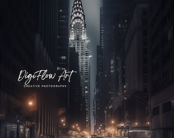 Chrysler Building Arte moderna Pittura Cuore dell'East Side Manhattan Architettura Punto di riferimento urbano Grattacielo Capolavoro Art Deco
