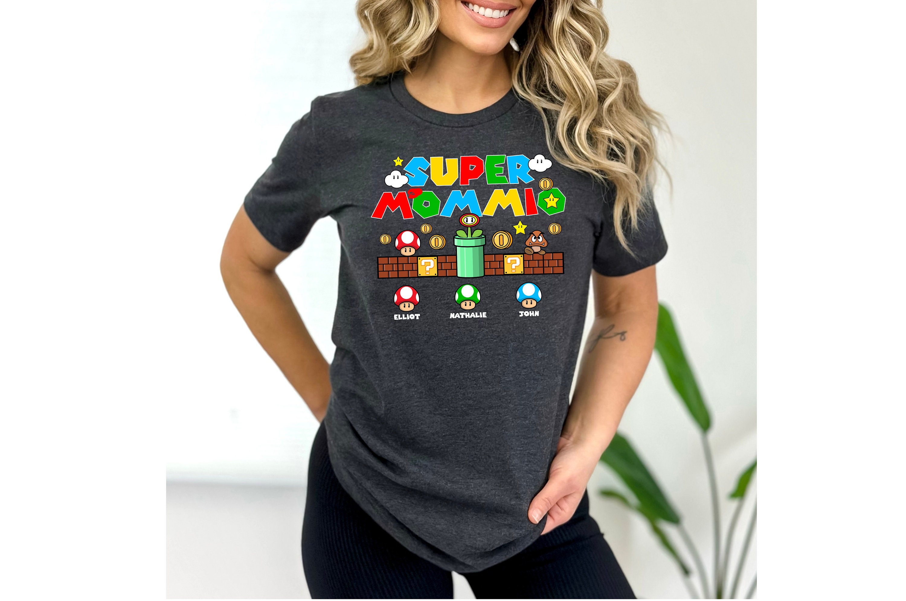 Discover Personalization Super Mommio Shirt, Vintage Mama Tee