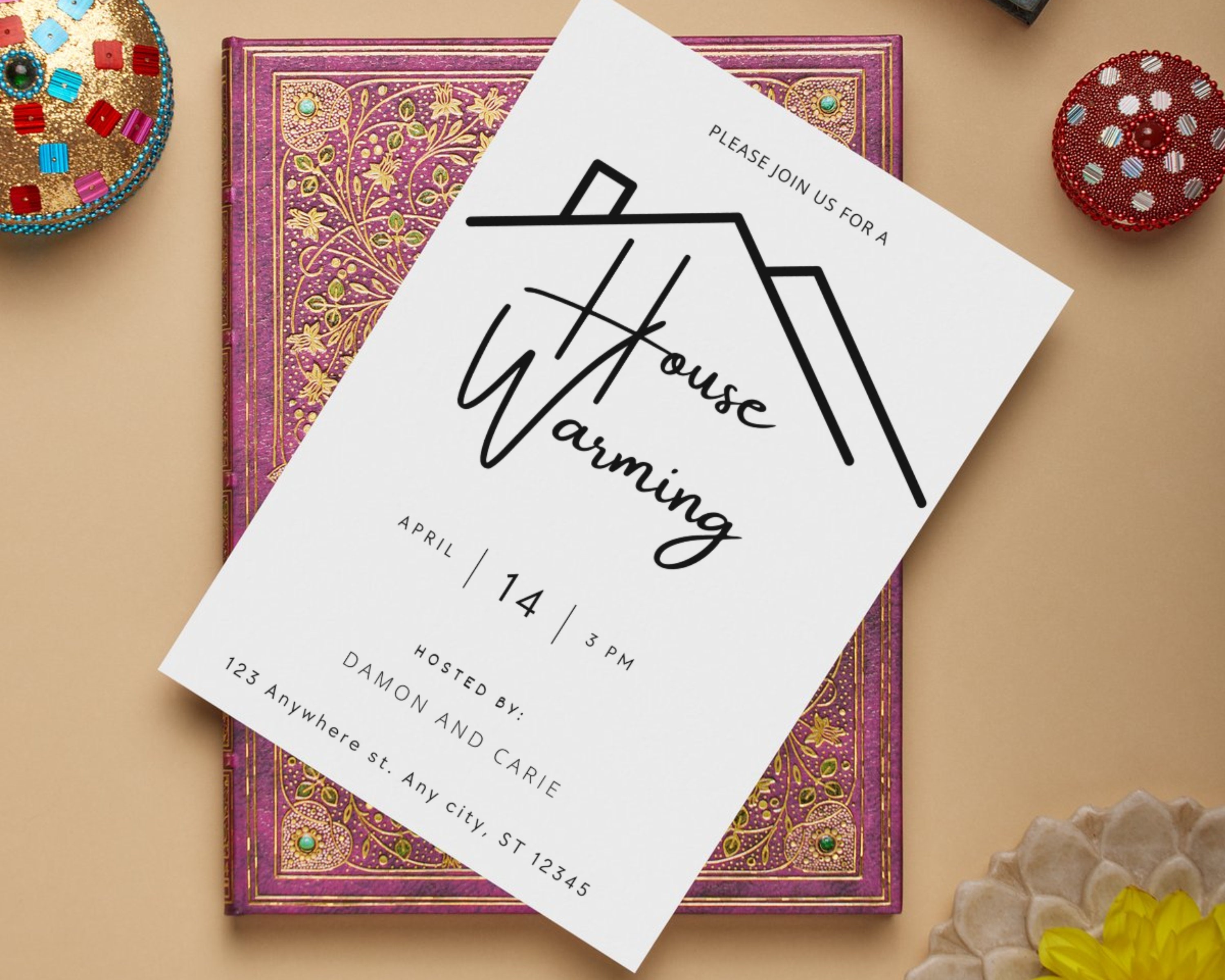 Editable House Warming Invitation, House Warming Party, Modern ...