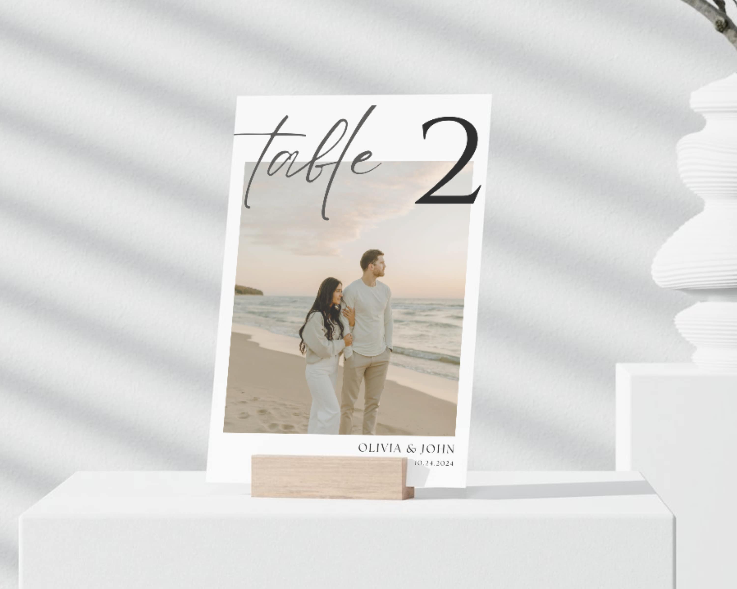 Photo Table Numbers, Modern Table Numbers, Wedding Photo Table Numbers, Reception Table Numbers, Wedding Numbers, Digital Download