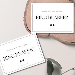Canva Ring Bearer Proposal Card Template, Will You Be Our Ring Bearer ...