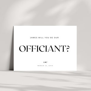 Modèle de carte de proposition de célébrant, modèle canva, seras-tu notre carte de célébrant, nous épouserez-vous, TÉLÉCHARGEMENT IMMÉDIAT