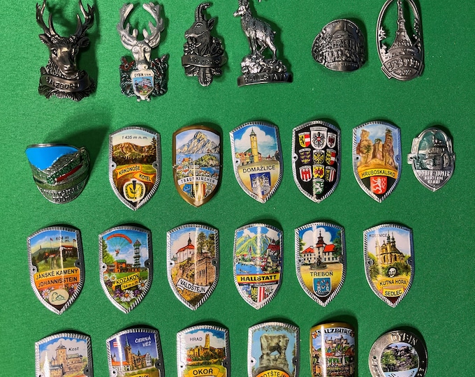 25 New Vintage Walking Stick Badges Walking Stick Badges Etsy