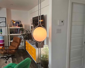 Elegant Garrault-Delord Inspired Floor-to-Ceiling Lamp - Adjustable Height