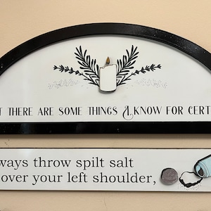 Practical magical inspired sign collection wall decor
