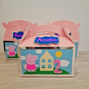 Peppa Pig party favors gift box children's birthday set of 6