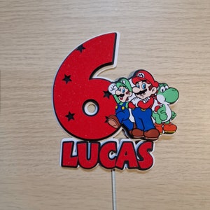 SUPER MARIO cake decoration personalized / cake topper