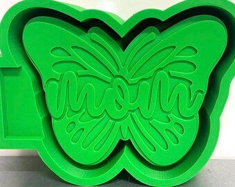 Mom Butterfly 3D Print Freshie Mold Housing STL file