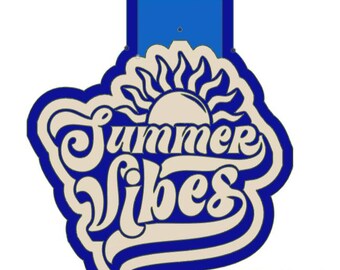 SUMMER VIBES 3D Print Freshie Mold Housing STL file