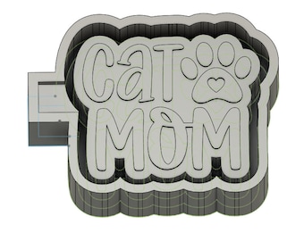 cat mom blank for molding 3D printer file STL.