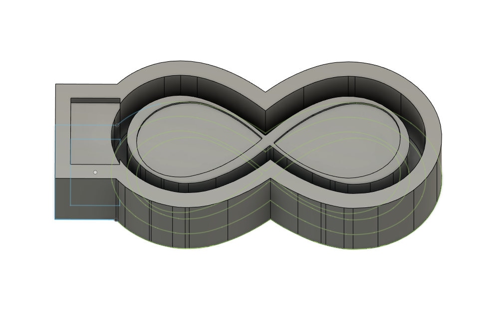 Infinity Symbol Blank for Molding 3D Printer File STL. - Etsy
