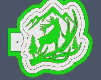 deer in the woods 3D Print Freshie Mold Housing STL file