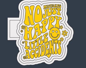 Happy little accidents 3D Print Freshie Mold Housing STL file