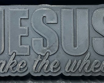 jesus take the wheel freshie blank for molding 3D printer file STL.
