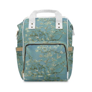 Vincent Van Gogh Almond Blossoms Sac à dos à langer élégant et multifonctionnel