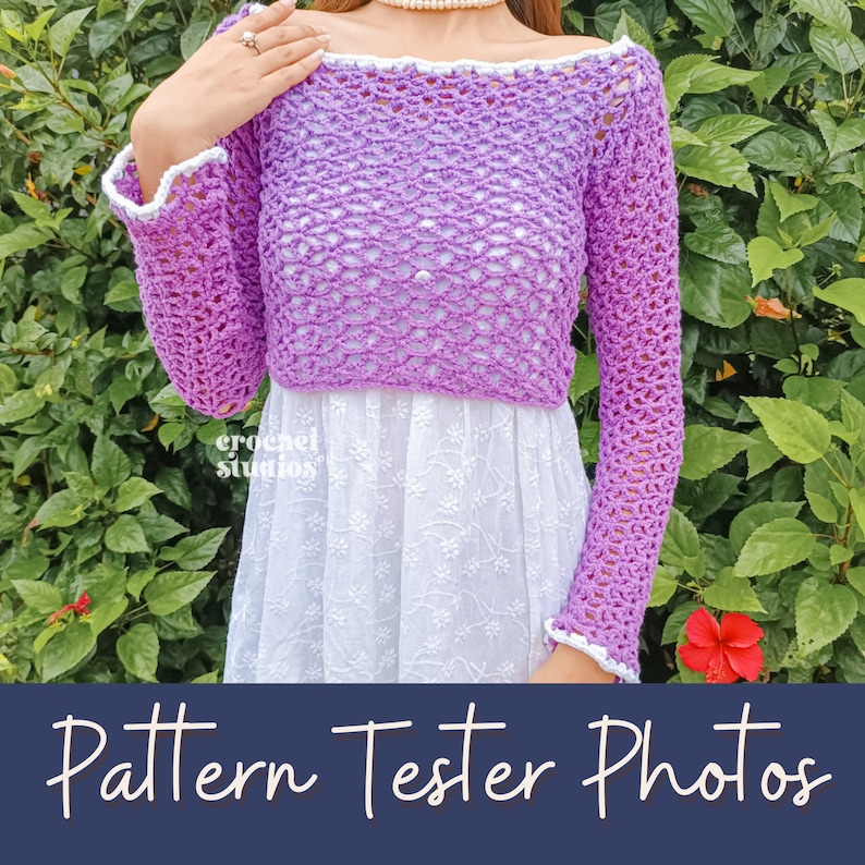Starry Sky Top Crochet Pattern, Crochet Summer Top Pattern, Instant Download, Beginner Crochet Top Pattern, Wearable Project, PDF image 4