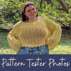 Starry Sky Top Crochet Pattern, Crochet Summer Top Pattern, Instant Download, Beginner Crochet Top Pattern, Wearable Project, PDF image 2