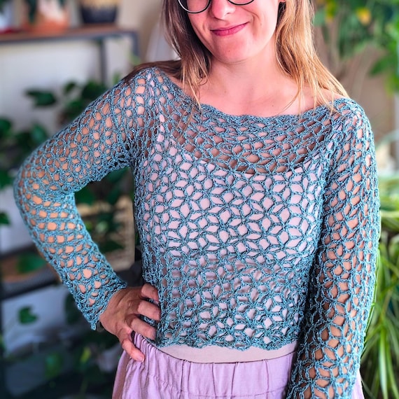 loose crochet top