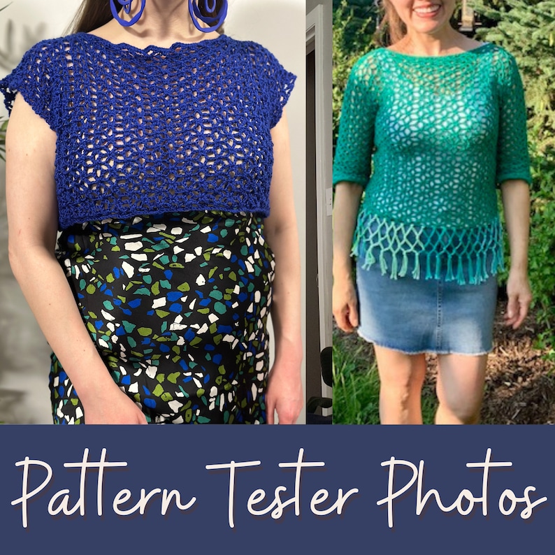 Starry Sky Top Crochet Pattern, Crochet Summer Top Pattern, Instant Download, Beginner Crochet Top Pattern, Wearable Project, PDF image 6