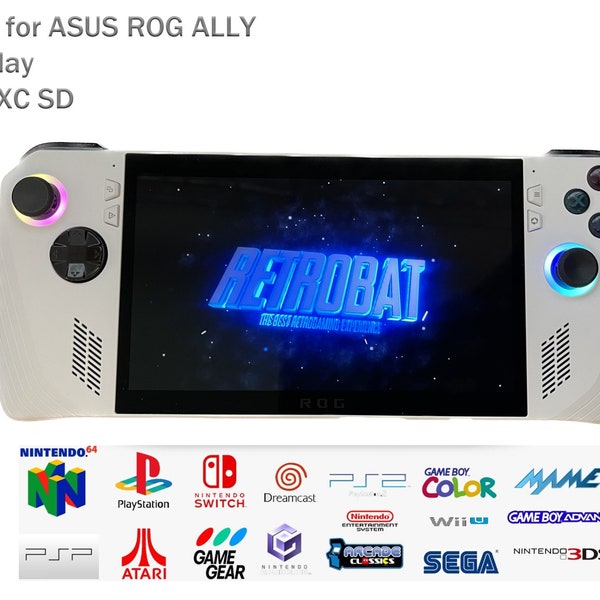 Asus ROG Ally Retrobat System 1TB Micro SD Card Retro Game Boot Expansion Upgrade Retro Game Emulation