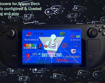 Steam Deck Batocera 512gb Micro SD Karte Über 13.000 Retro Spiele