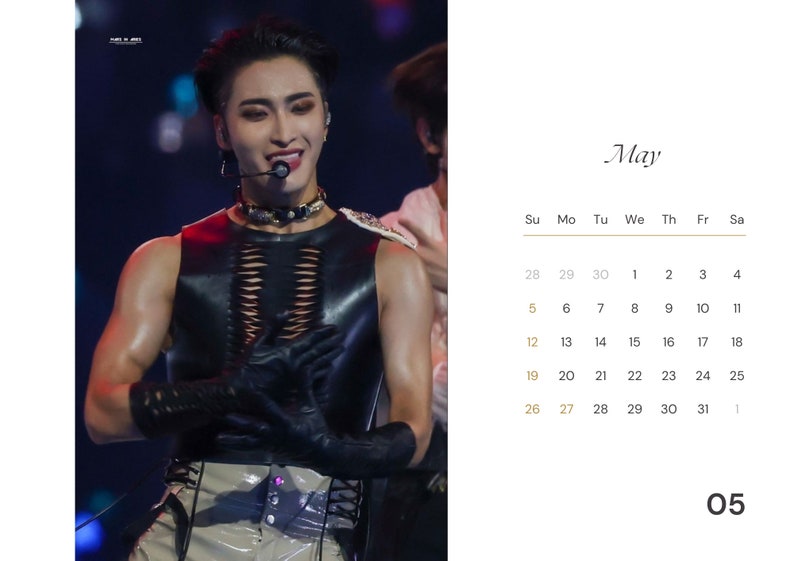 Ateez 2024 Digital Calendar / 14 Page Calendar / Kpop Merch / Etsy