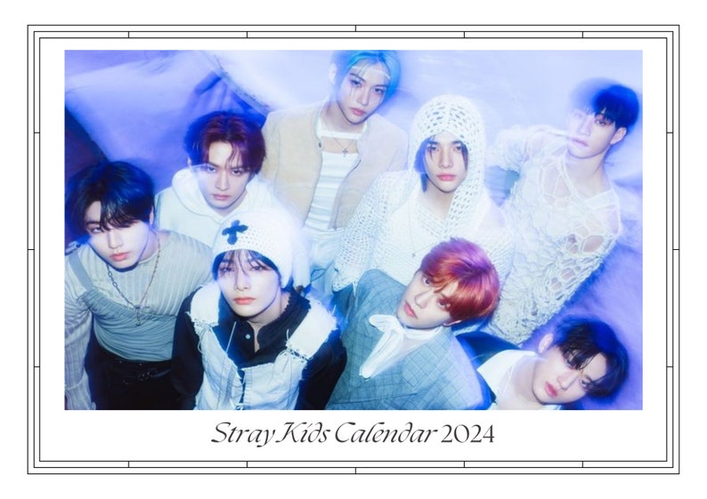 Stray Kids 2024 Calendar / Printable Calendar / Kpop Merch / Etsy